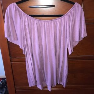 Flow off the shoulder top